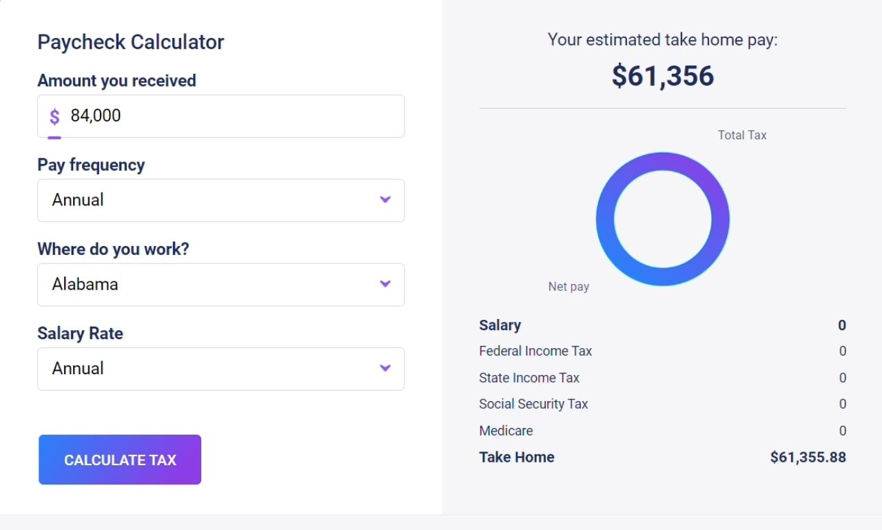 Paycheck calculator