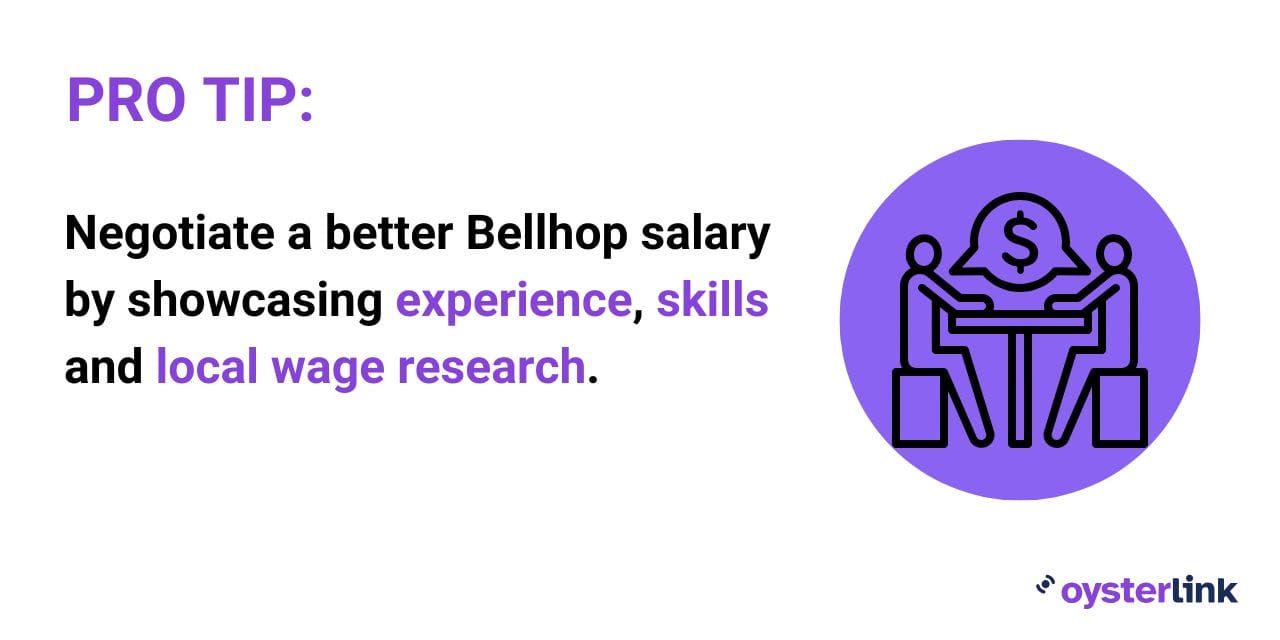 salary negotiation tip for bellhops