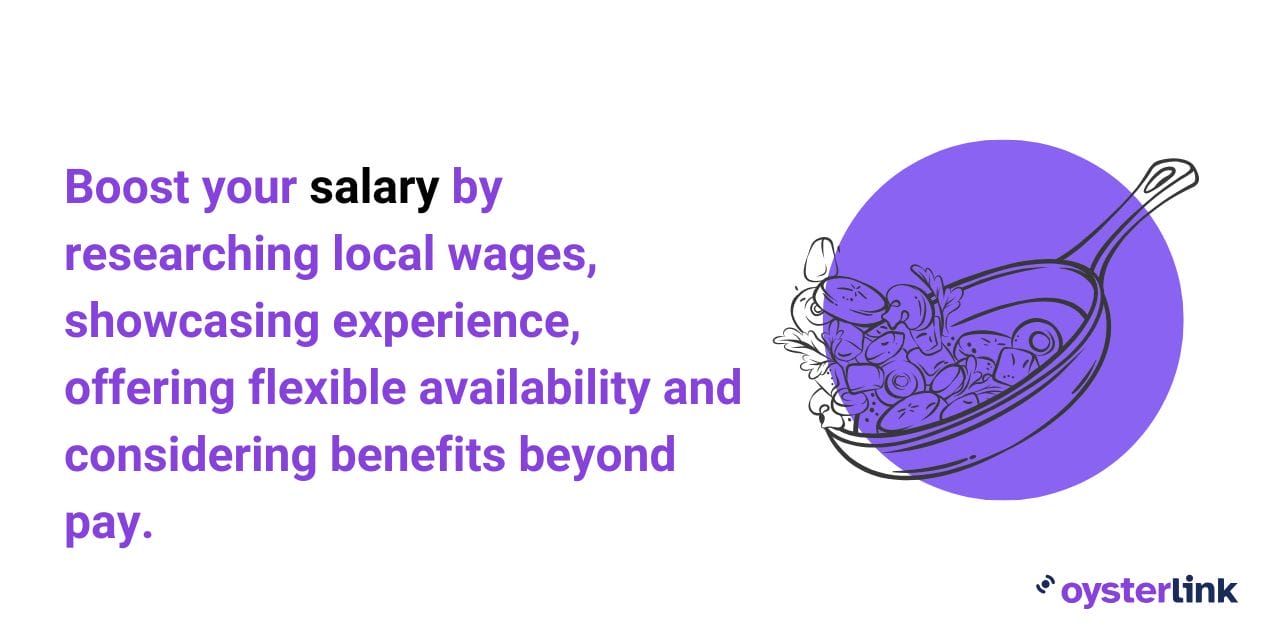how to negotiate salary as a fry cook