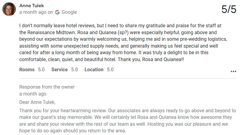 Renaissance Atlanta Midtown Hotel Restaurant Atlanta review