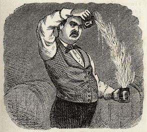 Jerry Thomas Pouring Drink