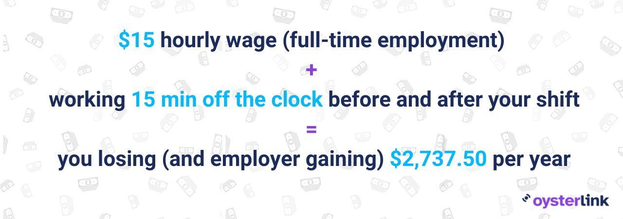 working off the clock formula