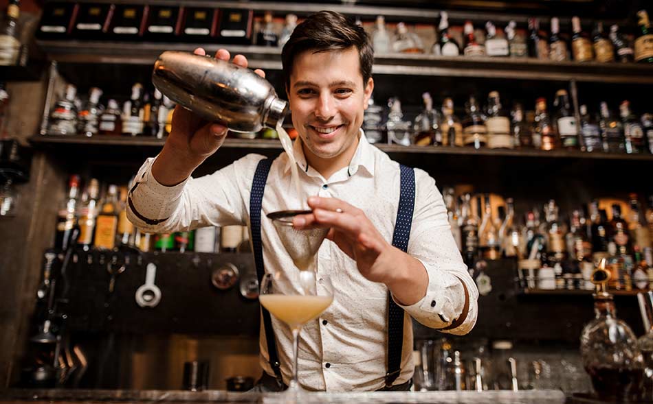 bartender making drink