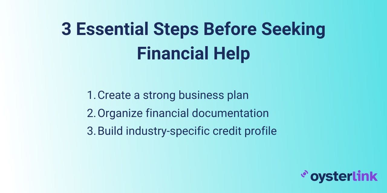 3 essential steps before seeking financial help: visual