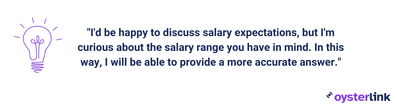 how to ask about salary offer range