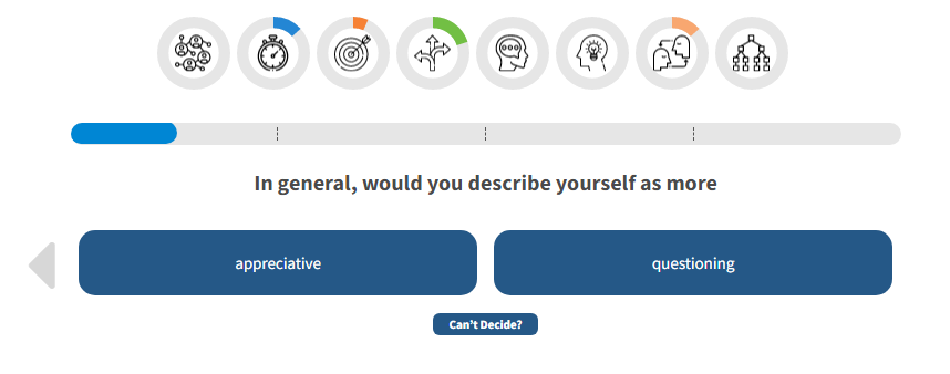 Career fitter screenshot
