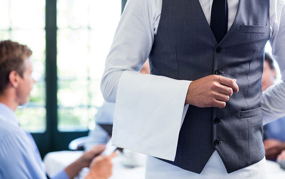 formal waiter attire