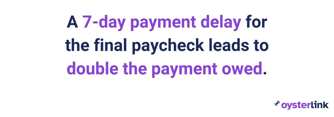 final paychecks in Arkansas