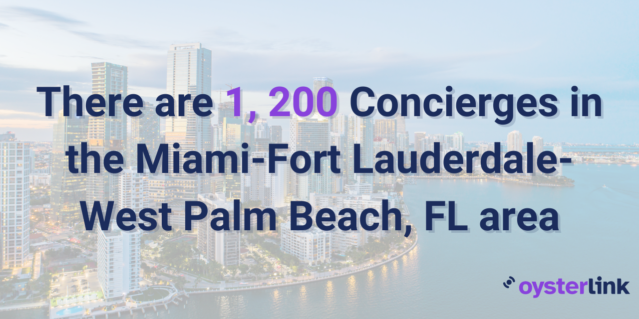 image showing the number of concierges in miami