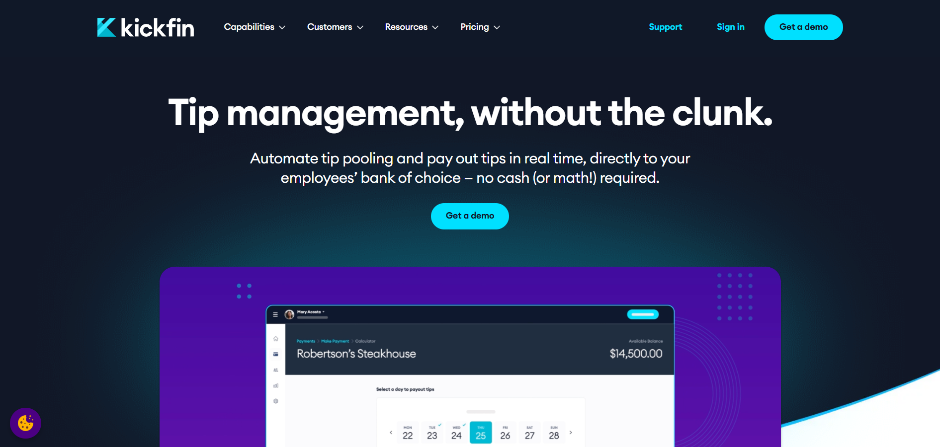 Kickfin app