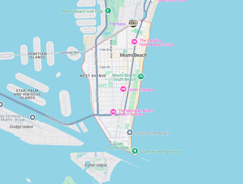 south beach google maps