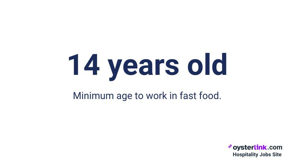 minimum age to work in fast food
