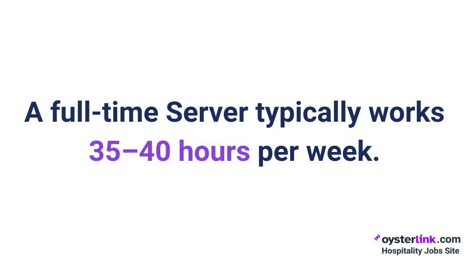 full-time server hours
