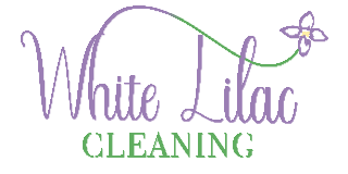 White Lilac Cleaning Company logo