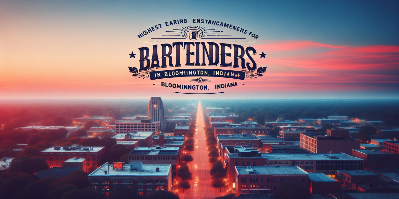 restaurants where bartenders make most money in bloomington cover image