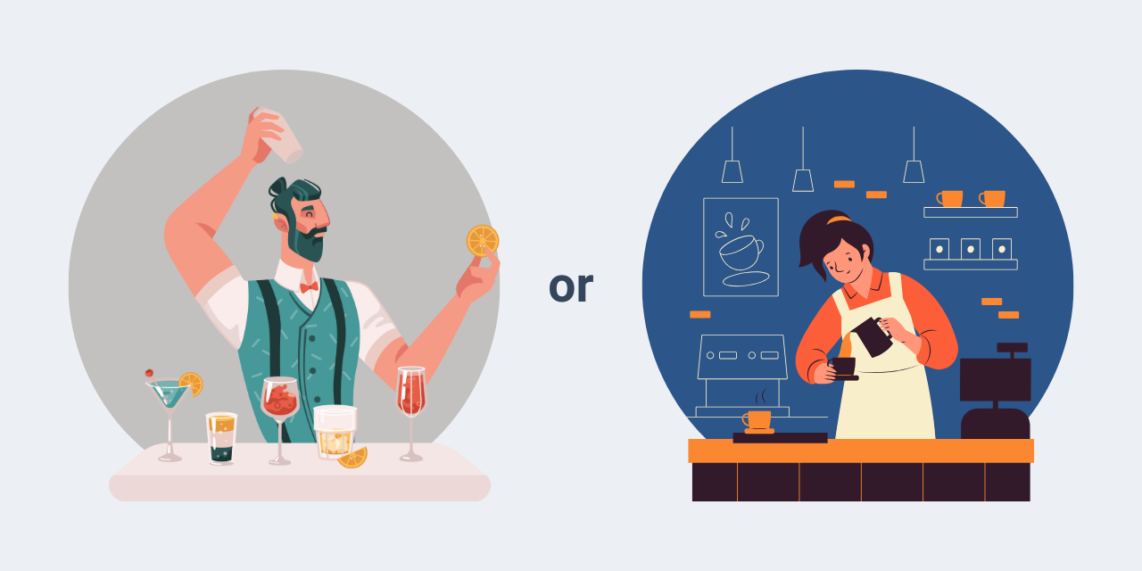 bartender barista comparison