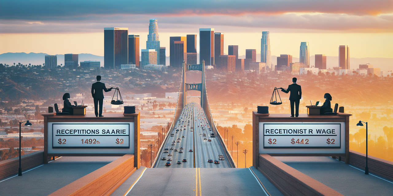 Los Angeles receptionist salary gap