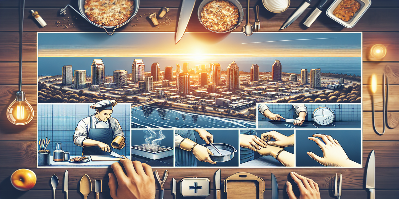 San Diego kitchen safety poster