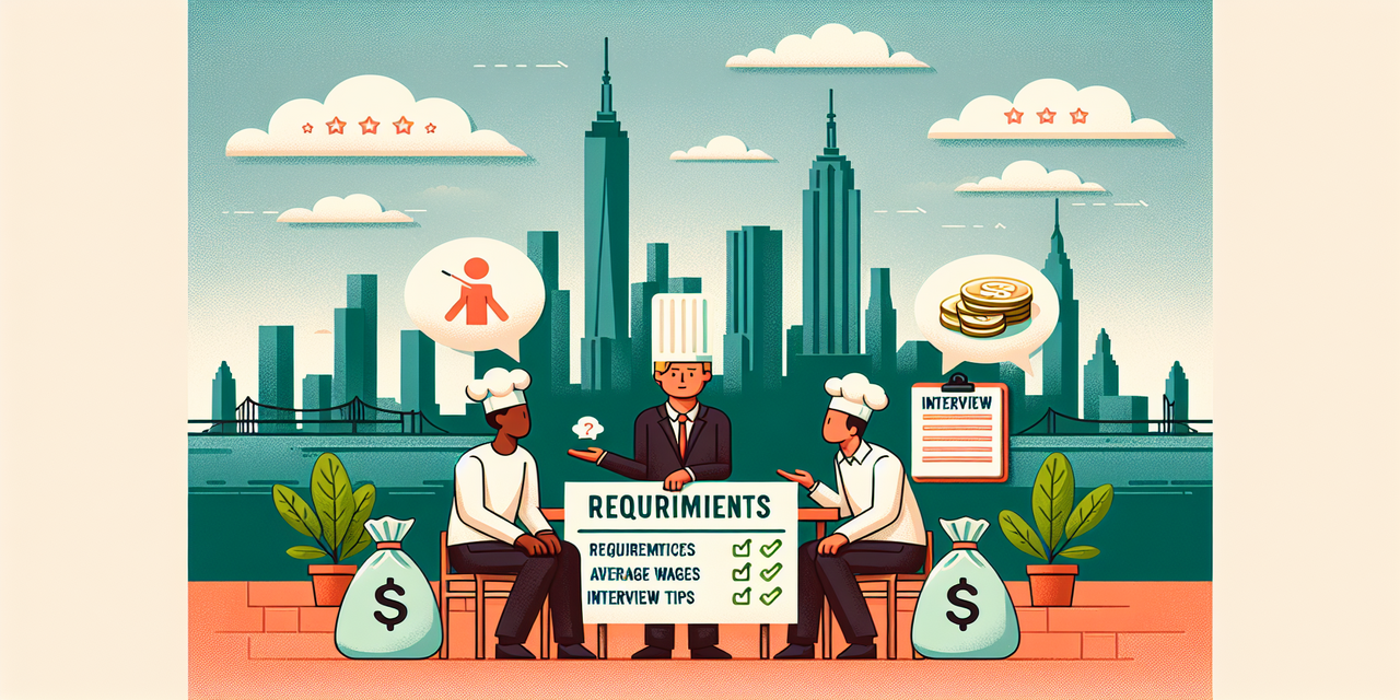 New York City cook hiring and wage standards