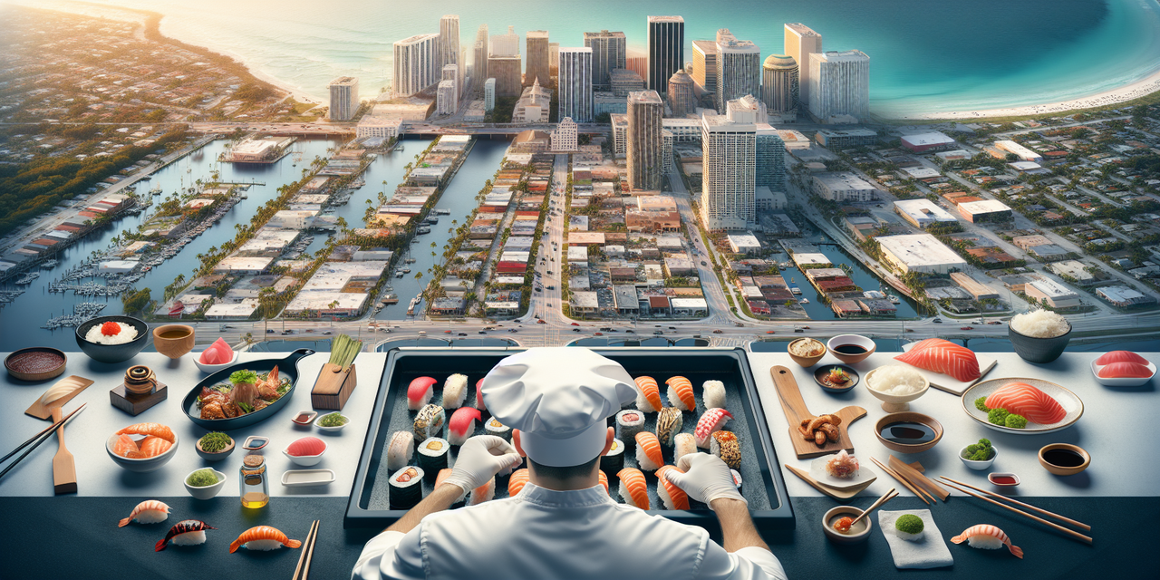 What restaurants do Sushi Chefs make the most money at in Hialeah FL