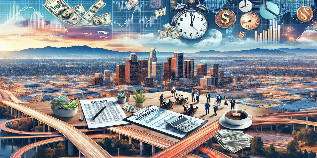 Cashier managing overtime in Los Angeles