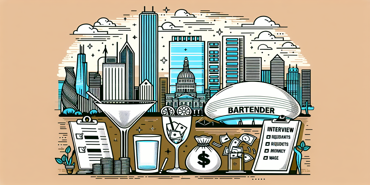 Chicago bartender serving drinks